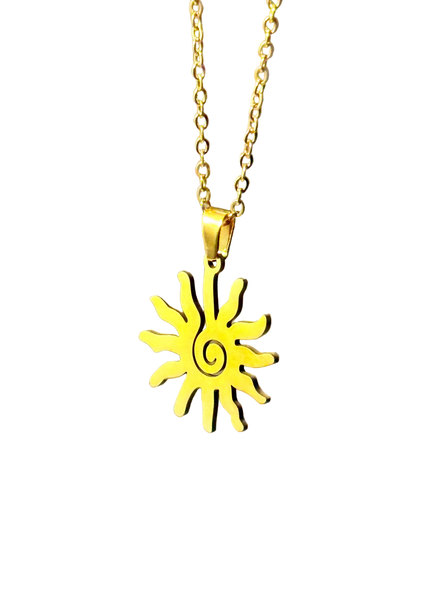 “Zira” Golden Sun Necklace