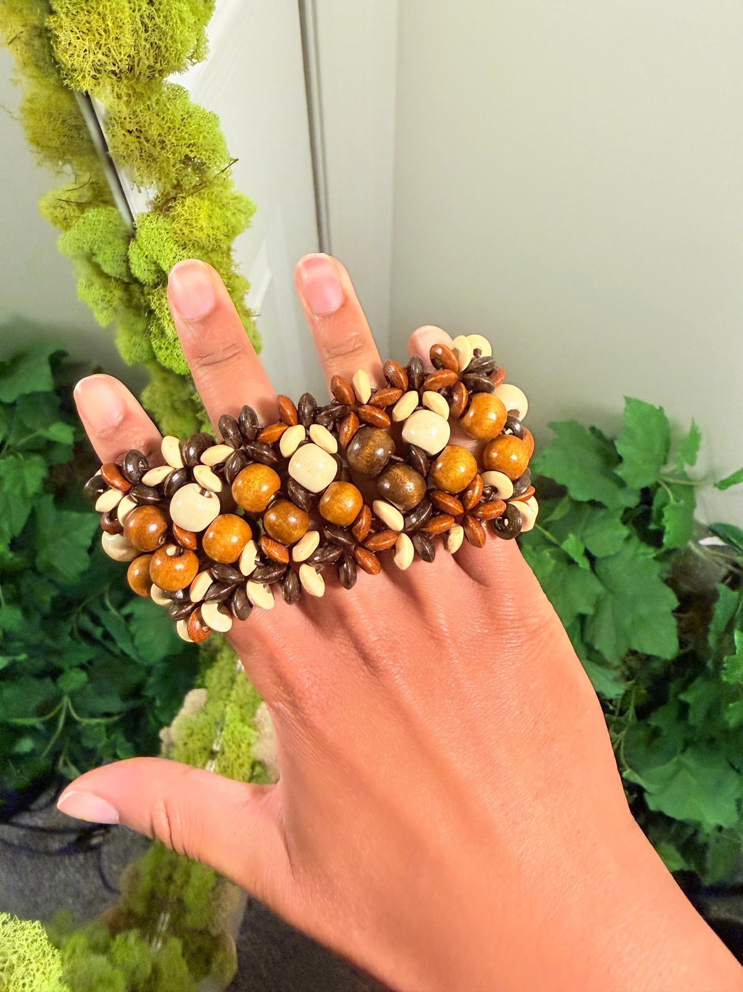 “Wooden Stretch Bracelets”