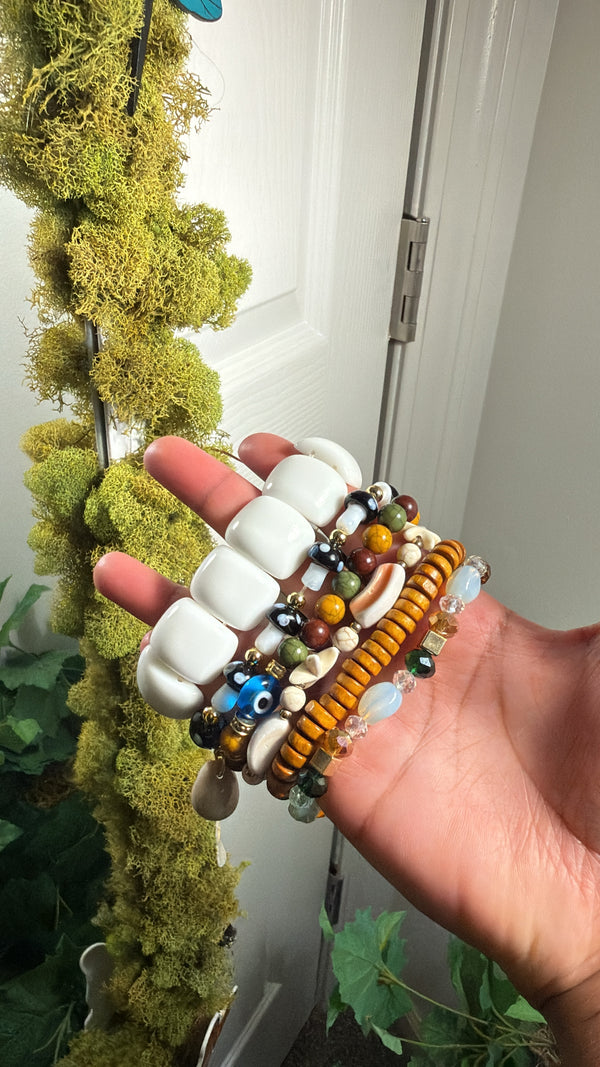 “Laila” Beaded Stack (6pcs)